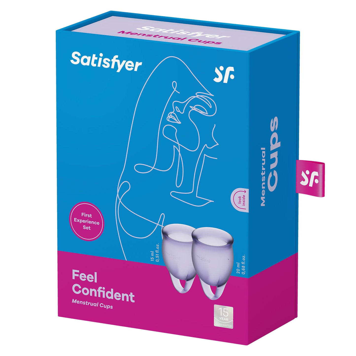 Satisfyer - Feel Confident 2-pc Menstrual Cup Dark Blue