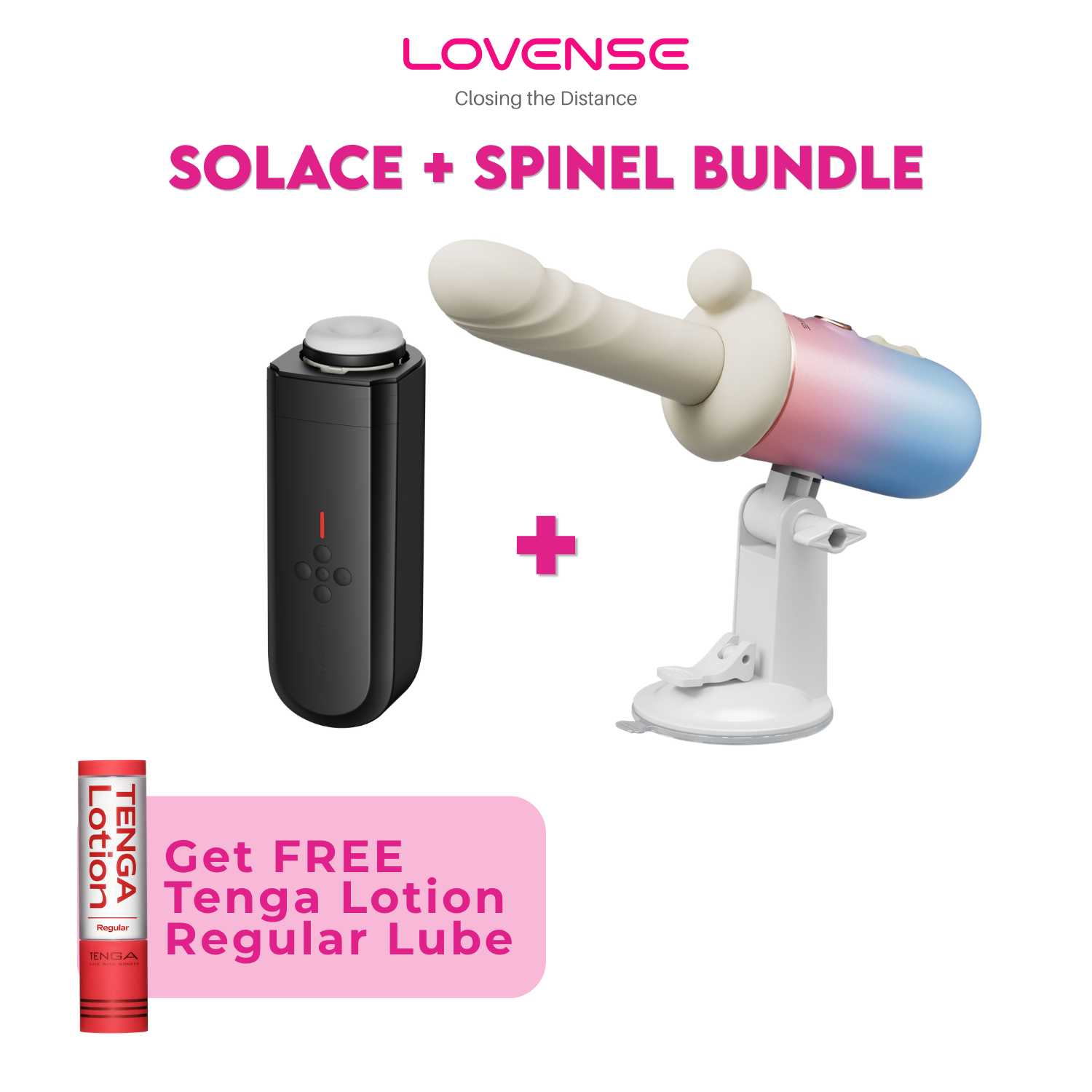Lovense Spinel & Solace Bundle | App-Controlled Thrusting Sex Machine Set Lovense Spinel & Solace Bundle | App-Controlled Thrusting Sex Machine Set