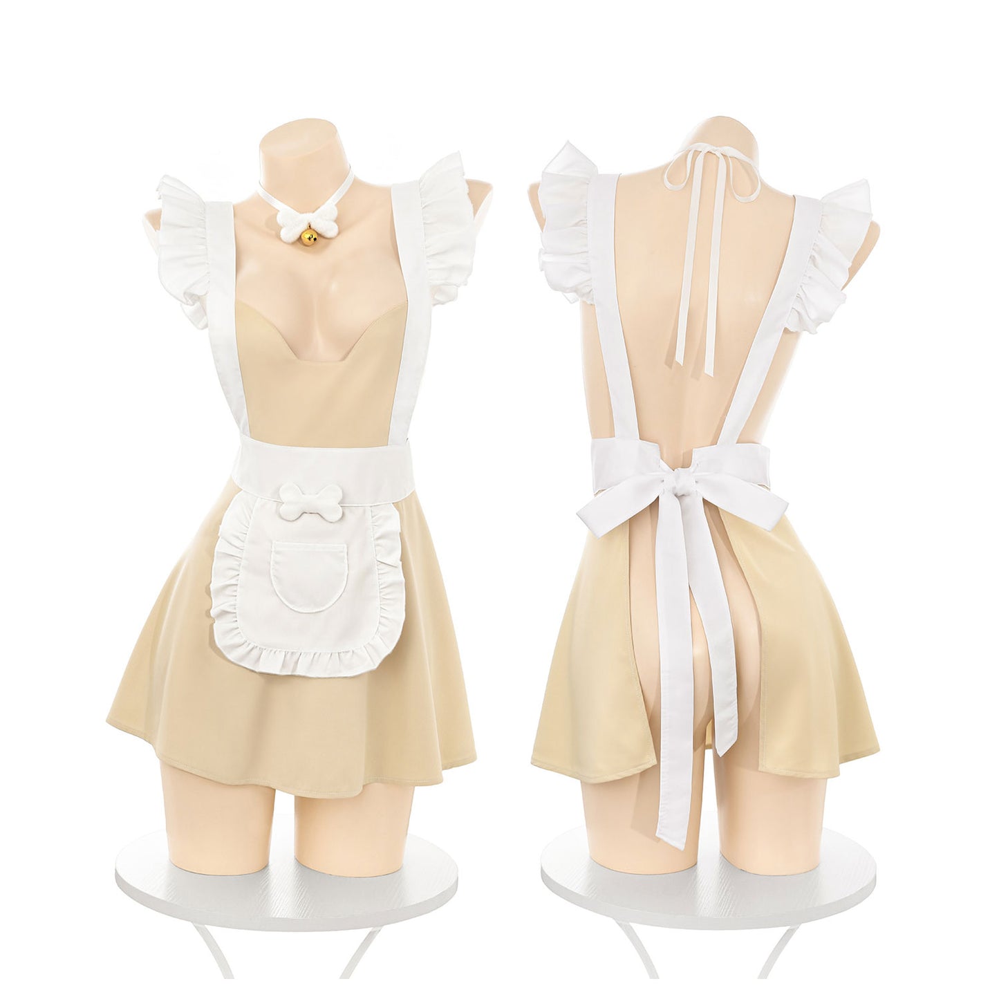 Fee Et Moi - Sweetheart Backless Apron Dress Maid Costume