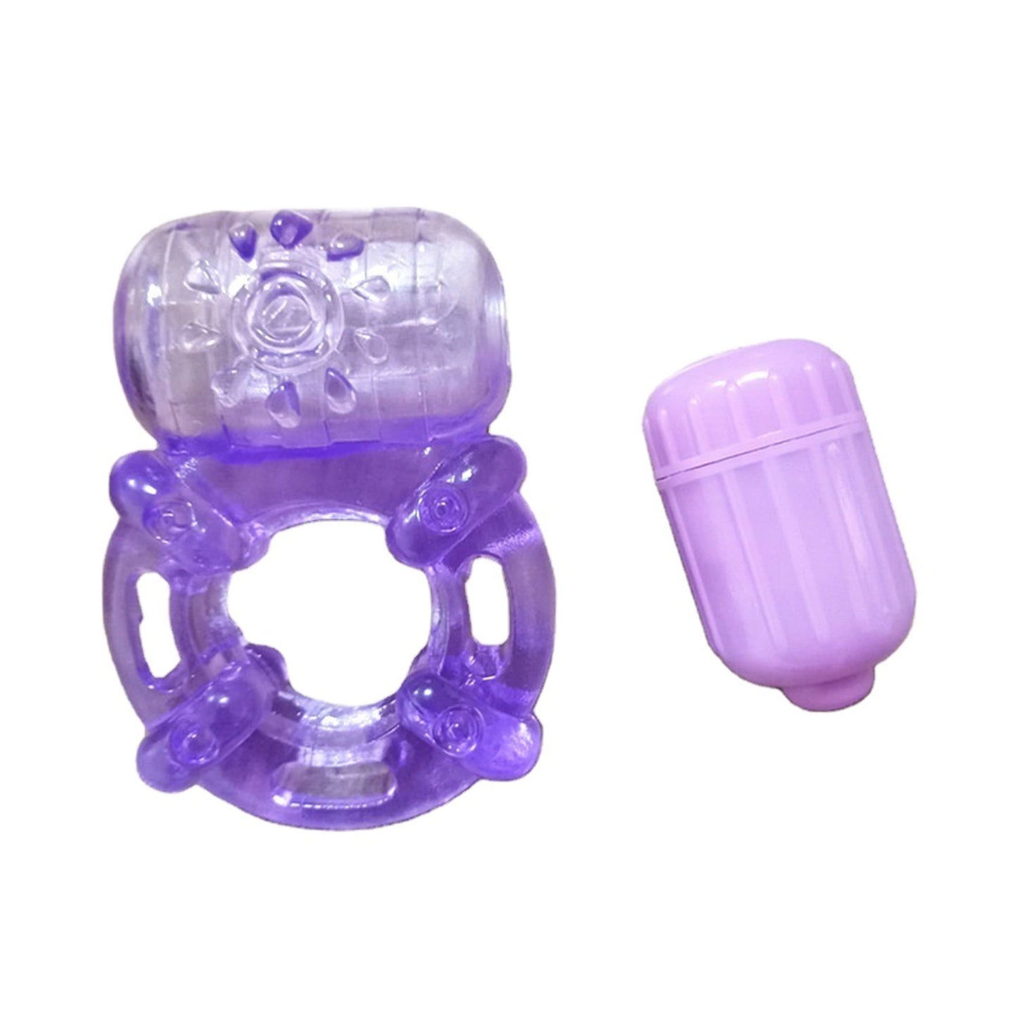 The Horny Company - John O Flower Vibrating Cock Ring Purple