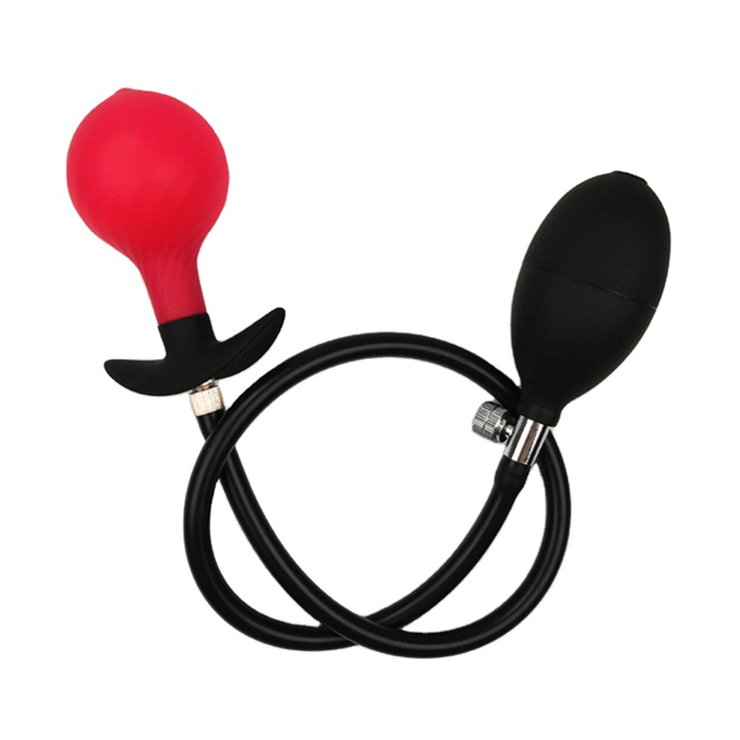 The Horny Company - The Analist Inflatable Silicone Anal Plug Red/Blac The Horny Company - The Analist Inflatable Silicone Anal Plug Red/Blac