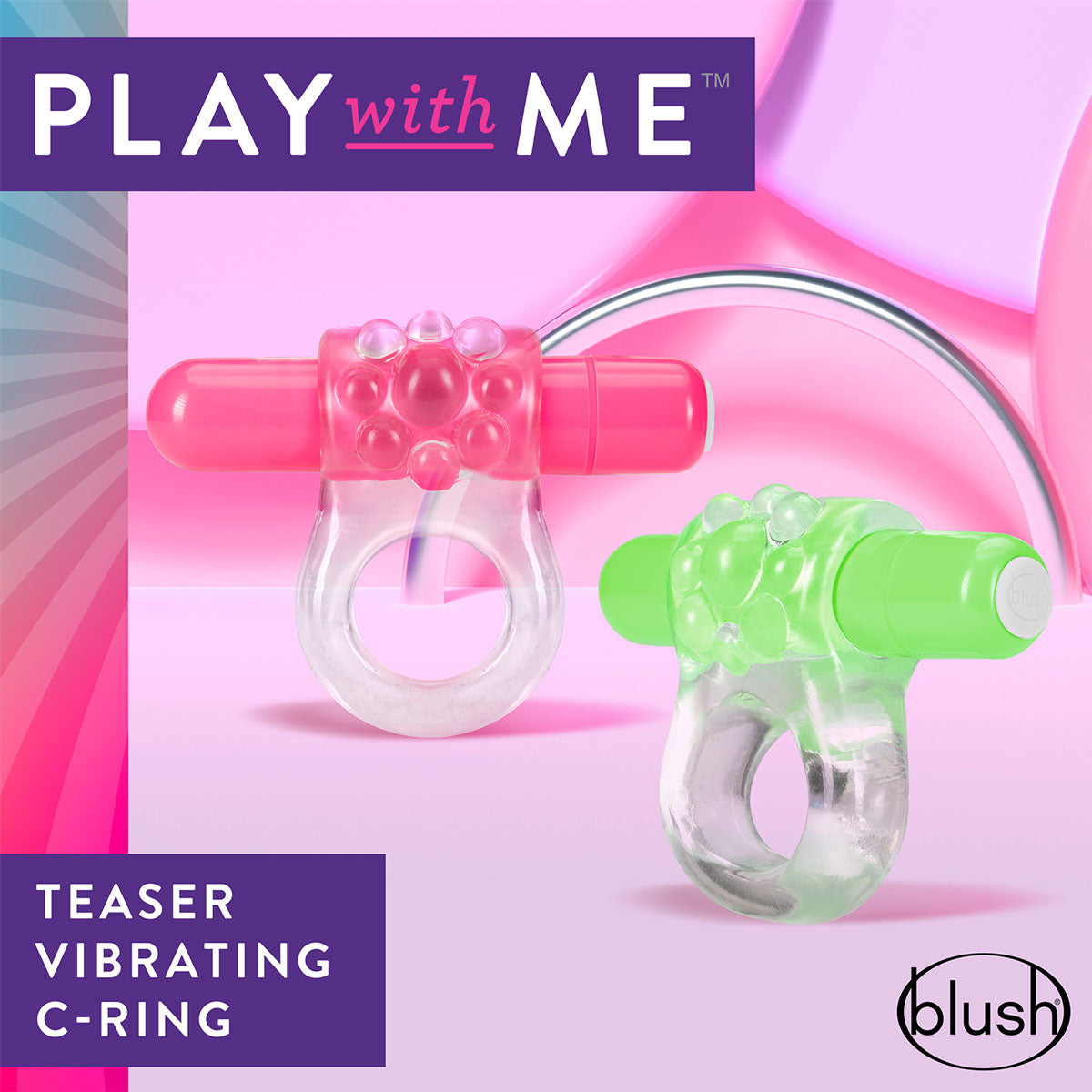 Play with Me - Teaser Vibrating Cock Ring Green