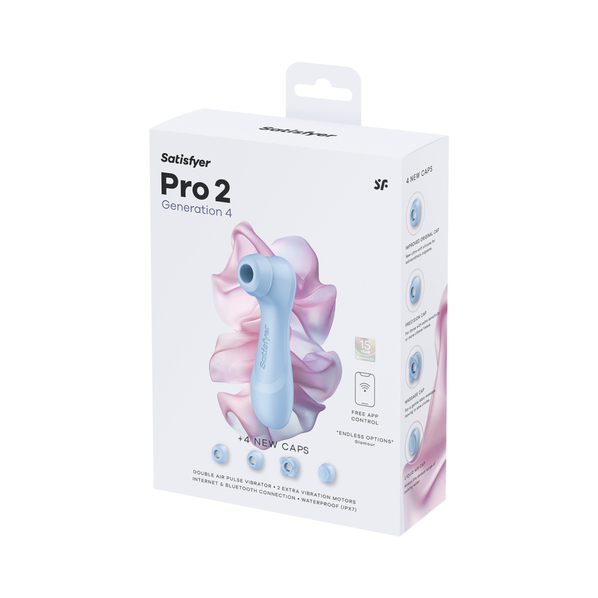 Satisfyer Pro 2 Gen 4 App Connect Double Air Pulse Stimulator