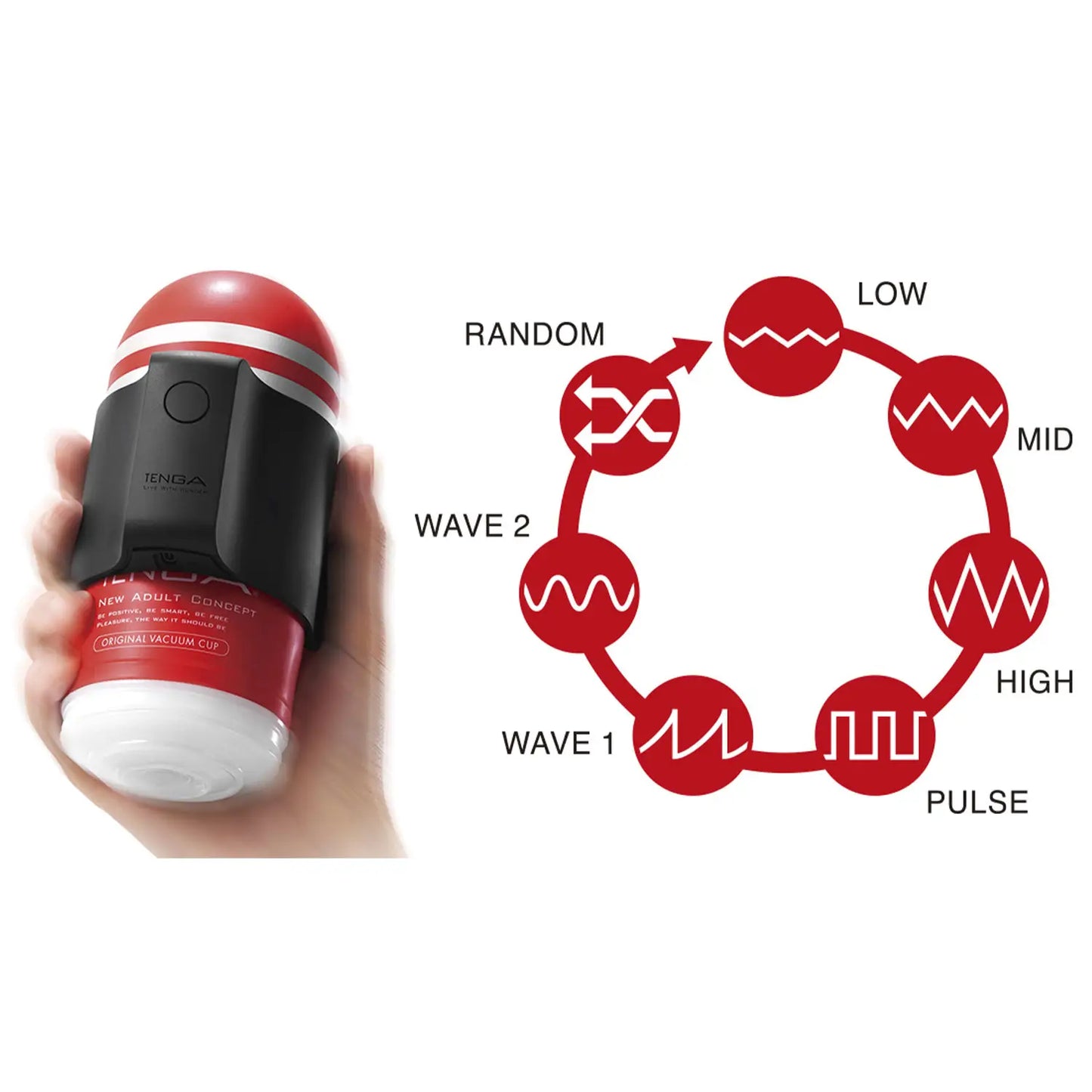 Tenga - Cup Vibrator Original Vacuum Set