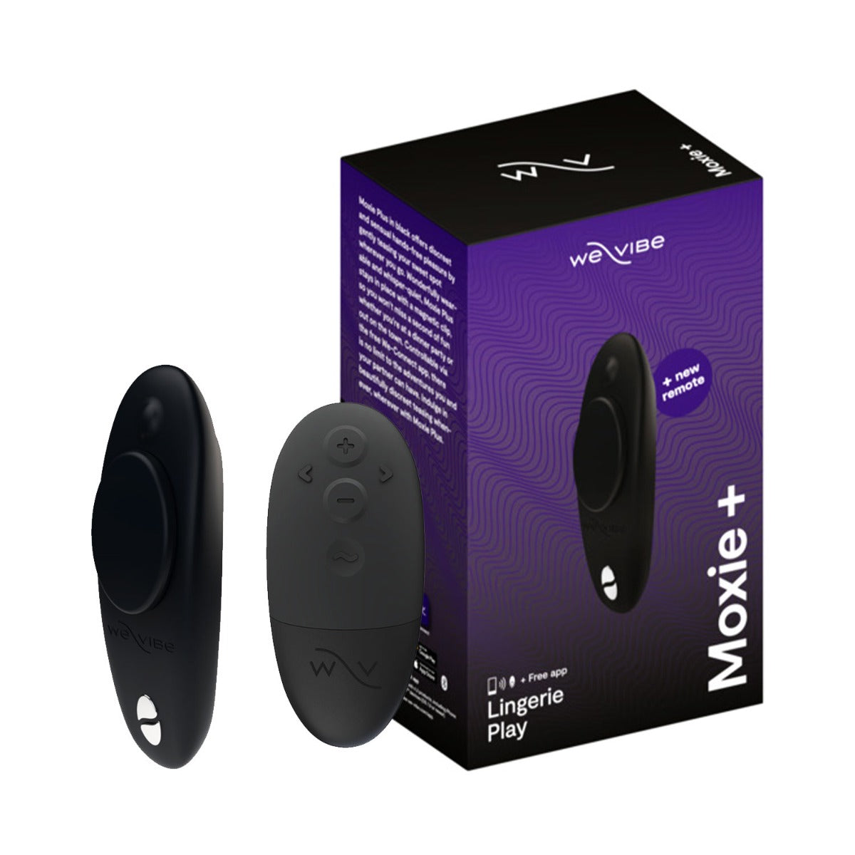 We-Vibe - Moxie+ App and Remote Controlled Wearable Panty Vibrator Black