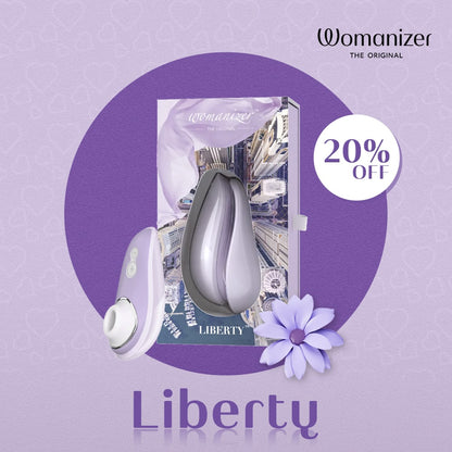 Womanizer - Liberty Rechargeable Clitoral Stimulator Purple