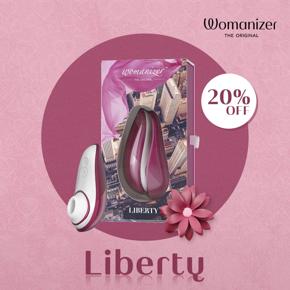 Womanizer - Liberty Rechargeable Clitoral Stimulator Red