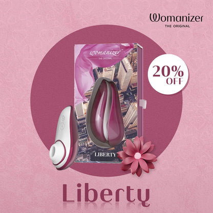 Womanizer - Liberty Rechargeable Clitoral Stimulator Red