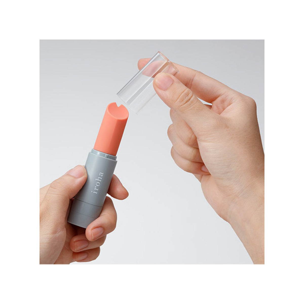 Iroha - Stick Orange x Grey Lipstick Clitoral Vibrator