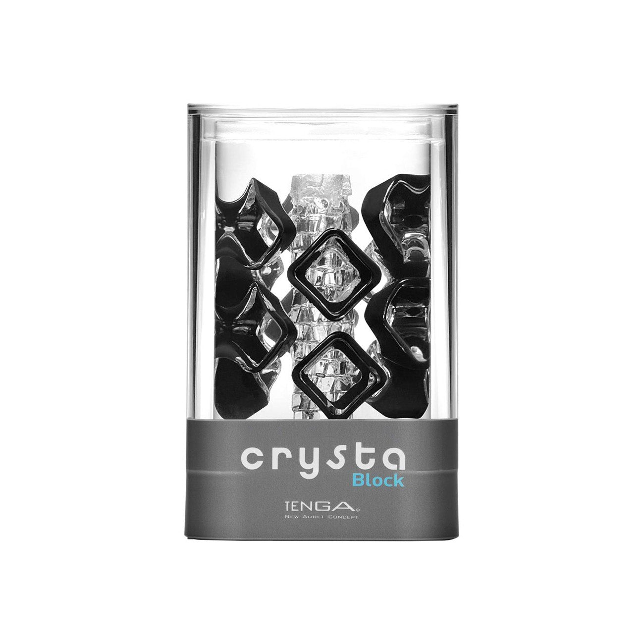 Tenga - Crysta Block Reusable Male Masturbator Clear