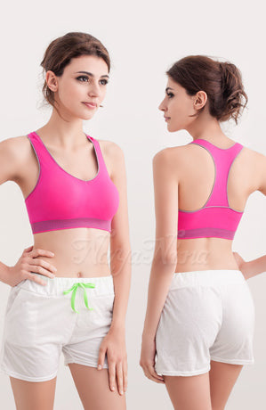 Naya Nina - Tracy Sport Bra with Flip-T Back - Pink (L Size)