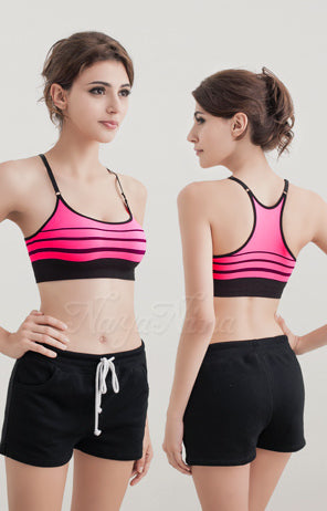 Naya Nina - Transcendence Cross Back Sport Bra - Pink (L Size)