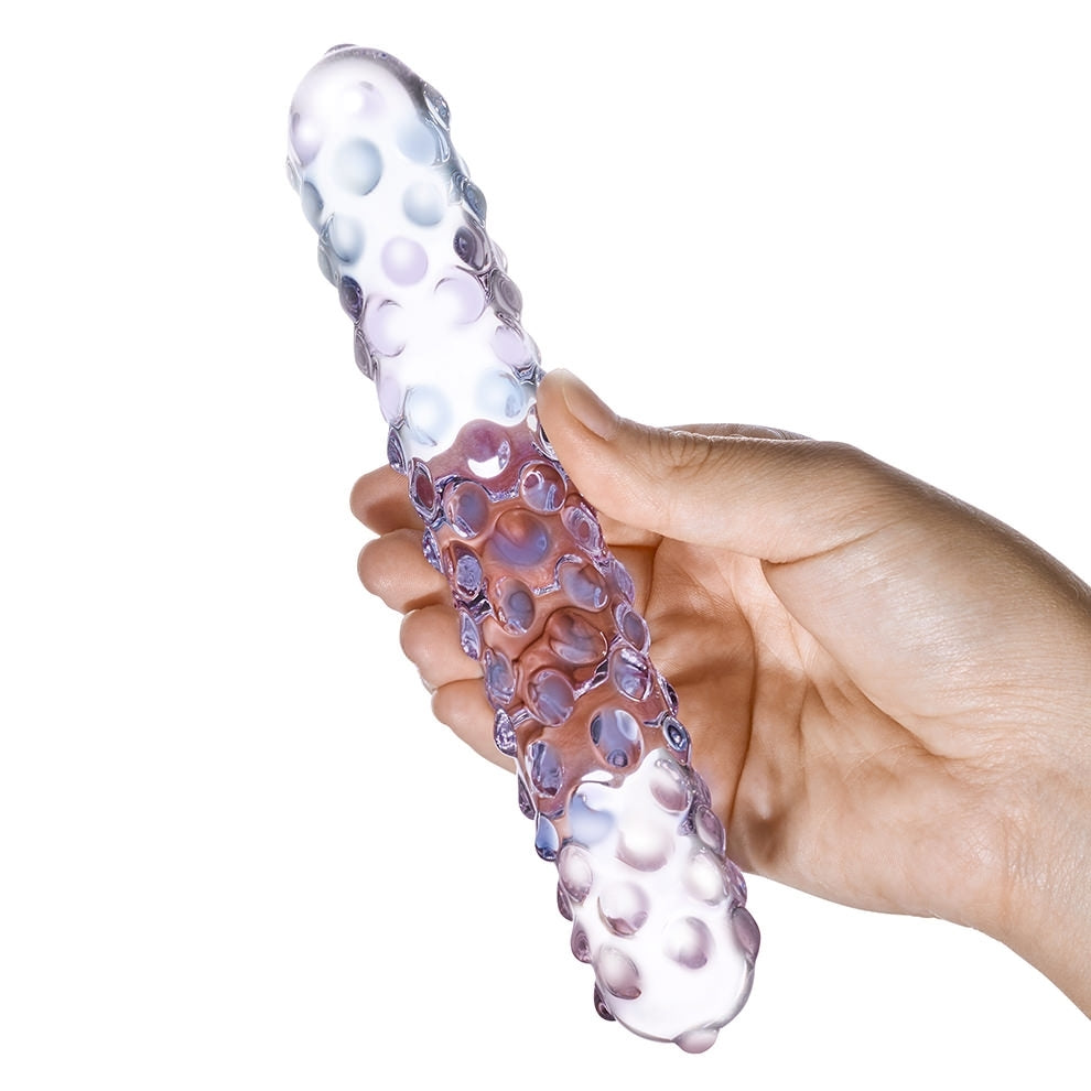 Glas - Rose Nubby Glass Dildo