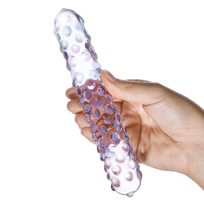 Glas - Rose Nubby Glass Dildo