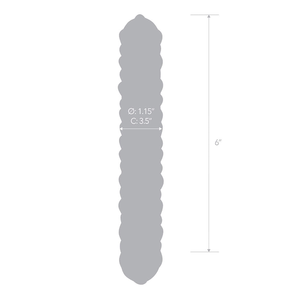 Glas - Rose Nubby Glass Dildo