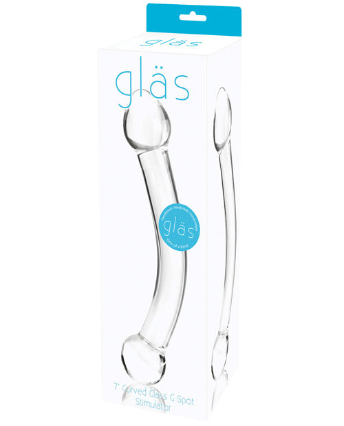 Glas - Curved Glass G Spot Stimulator 7" Dildo