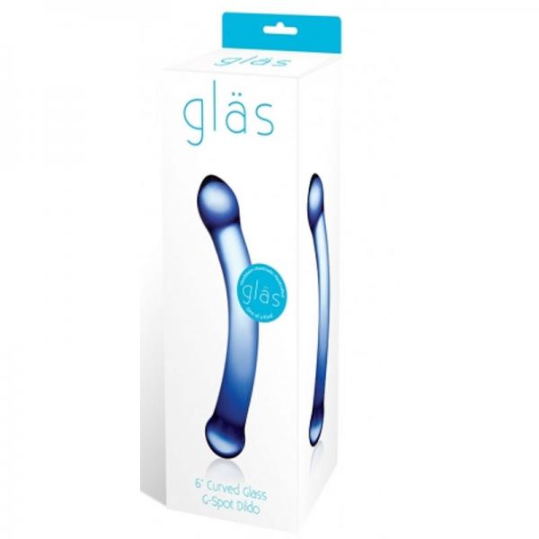 Glas - 6" Curved GSpot Glass Dildo