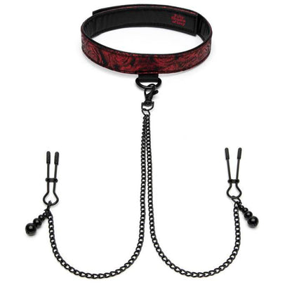 Fifty Shades Of Grey - Sweet Anticipation Collar W/ Nipple Clamps