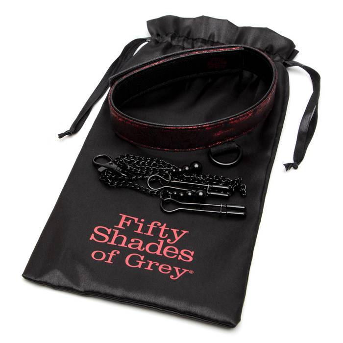 Fifty Shades Of Grey - Sweet Anticipation Collar W/ Nipple Clamps