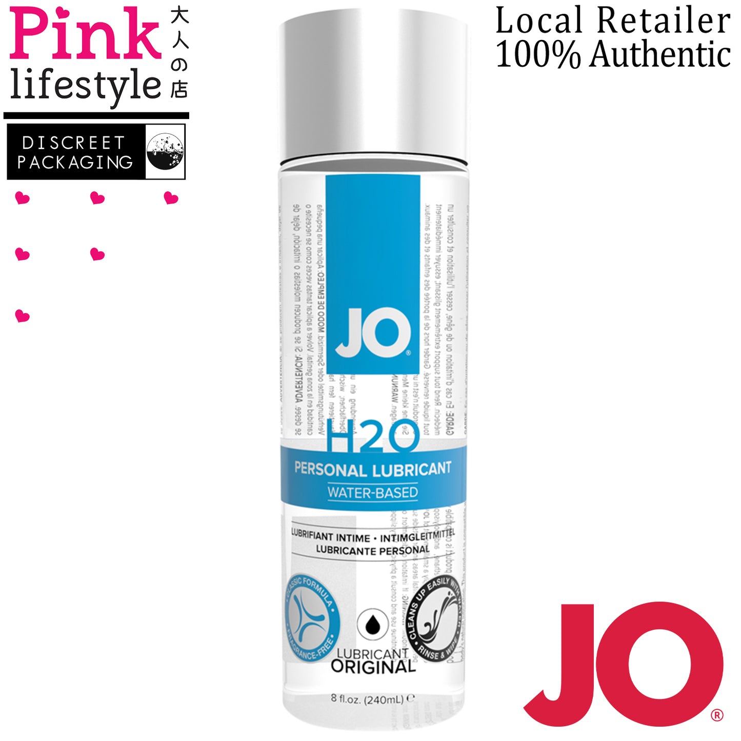 System JO - H2O Original Water Based Lubricant 240ml