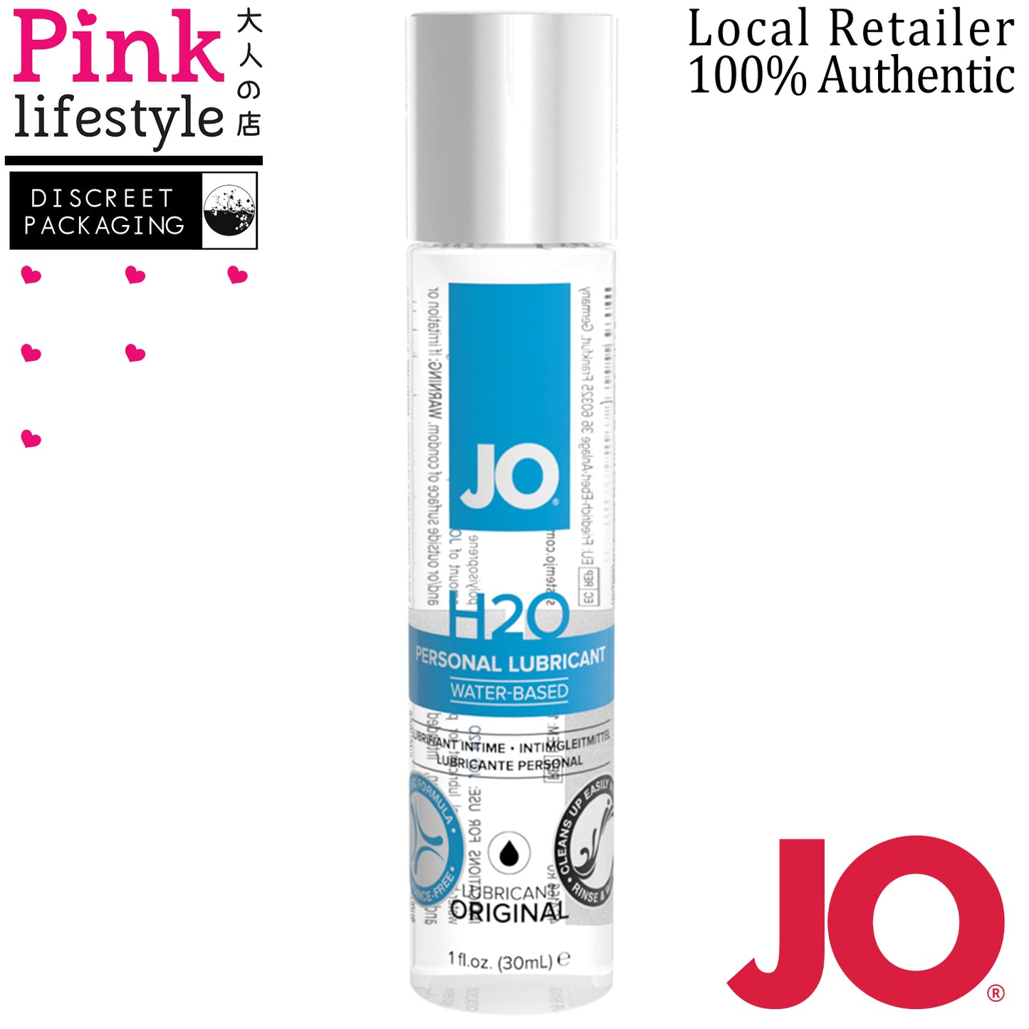 System Jo - H2O Original Water Based Lubricant 30ml