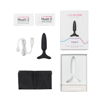 Lovense - Hush 2 (1 in) Bluetooth Remote-Controlled Wearable Butt Plug