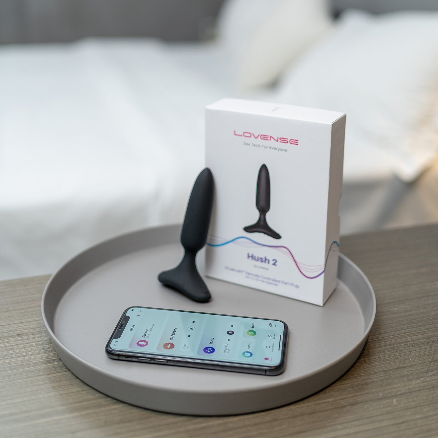 Lovense - Hush 2 (1 in) Bluetooth Remote-Controlled Wearable Butt Plug