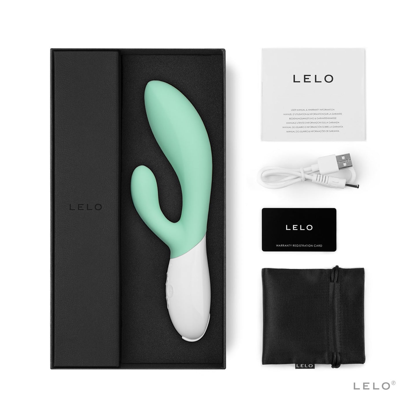 Lelo - Ina 3 Rabbit Vibrator (Seaweed)