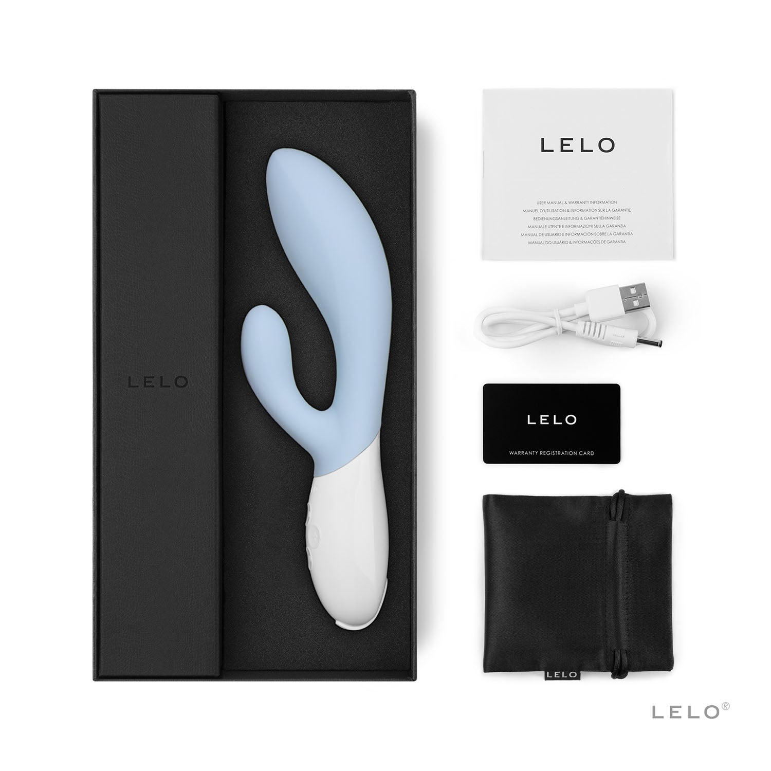 Lelo - Ina 3 Rabbit Vibrator (Seafoam )