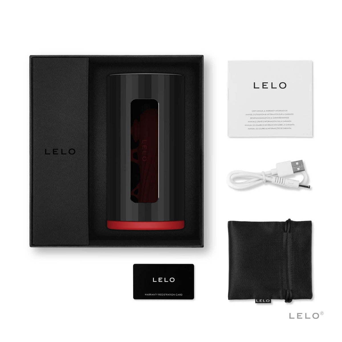 Lelo - F1S Version 2 Developer Kit App Controlled Male Vibrator Red (Free Lube)