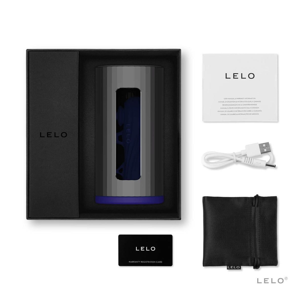 Lelo - F1S Version 2 Developer Kit App Controlled Male Vibrator Blue (Free Lube)