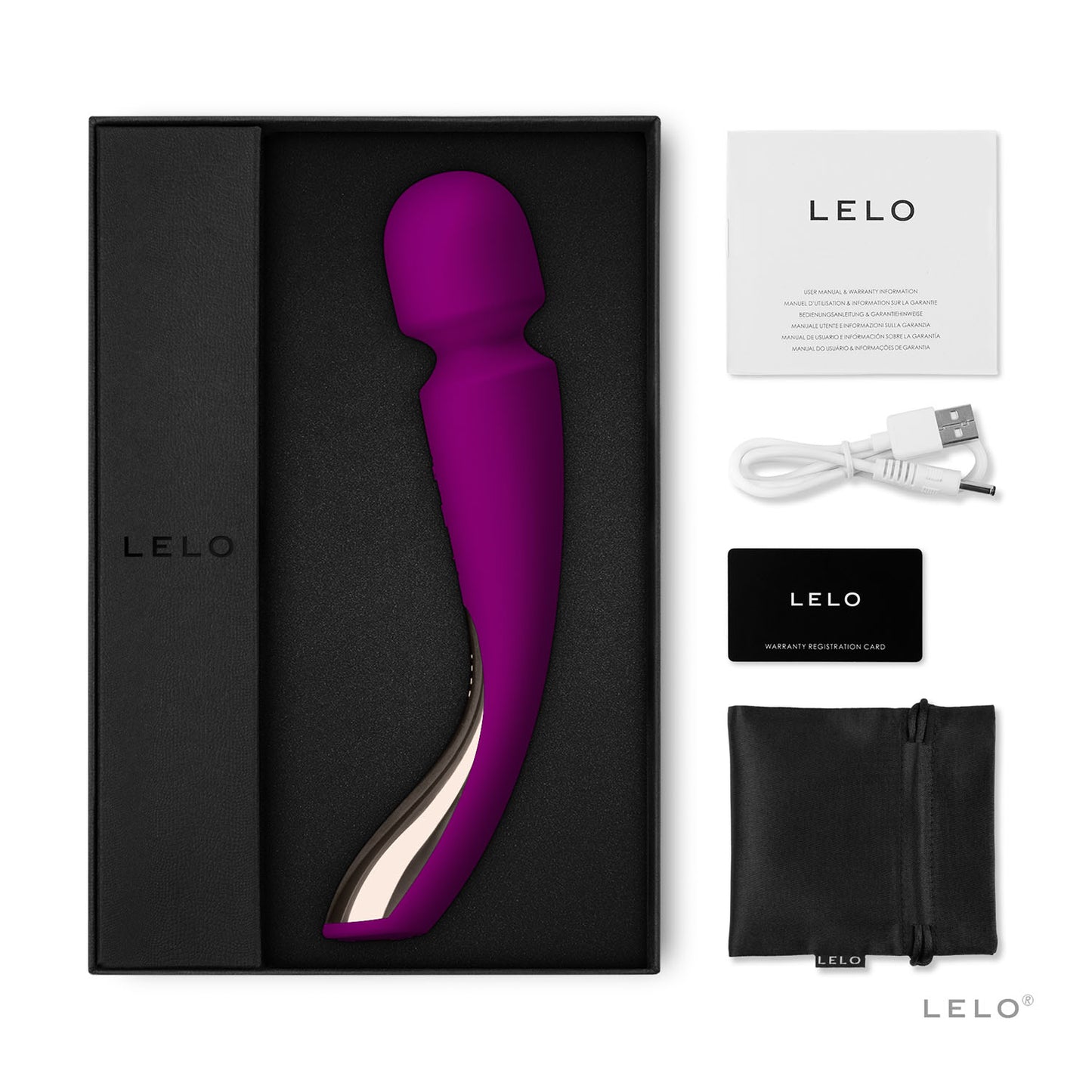 Lelo - Smart Wand 2 Medium Deep Rose