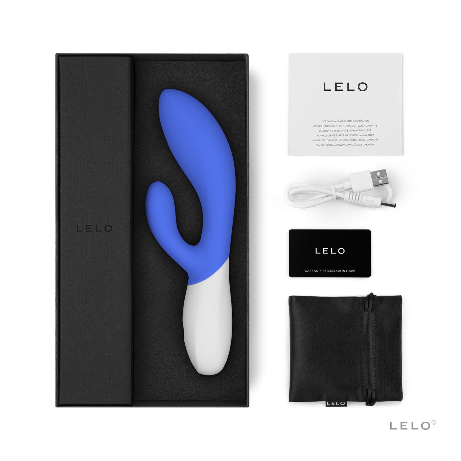 Lelo - Ina Wave 2 Rabbit Vibrator (California Sky) 