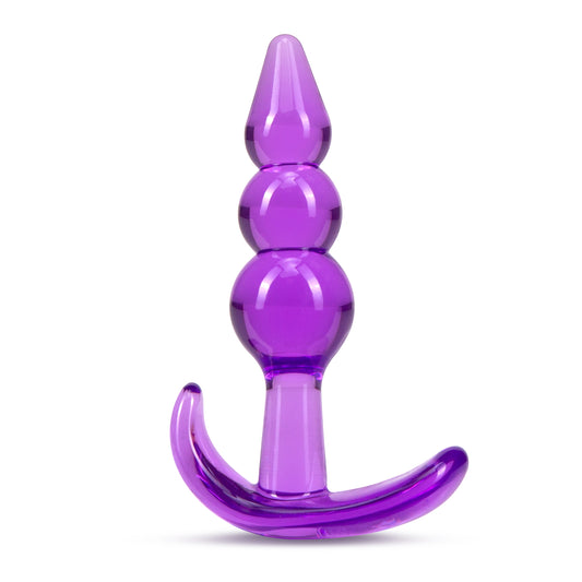 B Yours - Triple Bead Anal Plug Purple