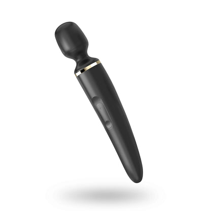Satisfyer - Wand-er Woman Wand Bergetar Boleh Cas Hitam