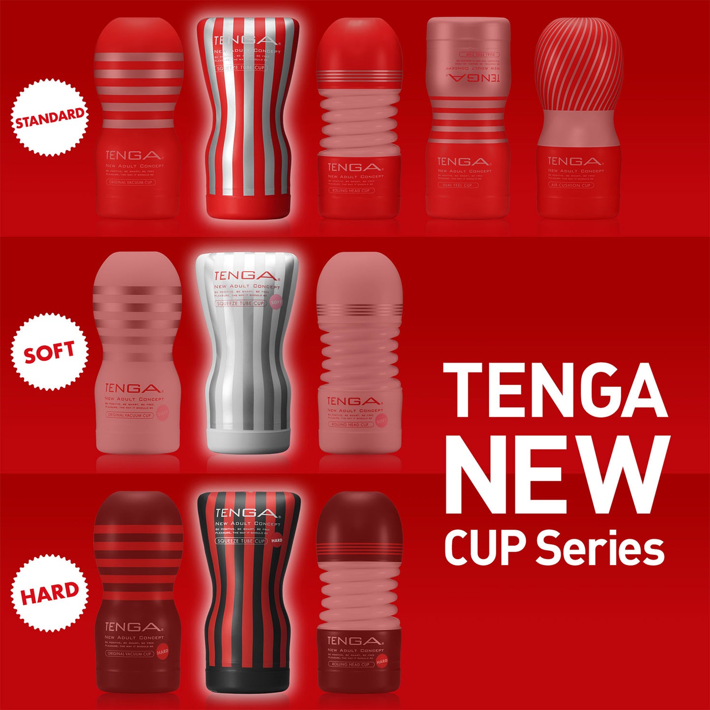 TENGA - NEW SOFT CASE CUP HARD -BLACK