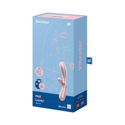 Satisfyer - Hot Lover App-Controlled Warming Rabbit Vibrator Rose Pink