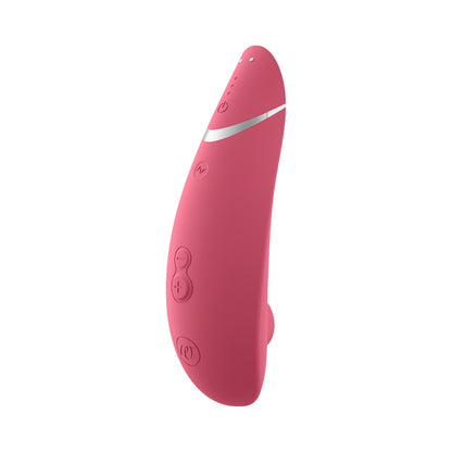 Womanizer - Premium 2 Silicone Rechargeable Clitoral Stimulator Raspberry