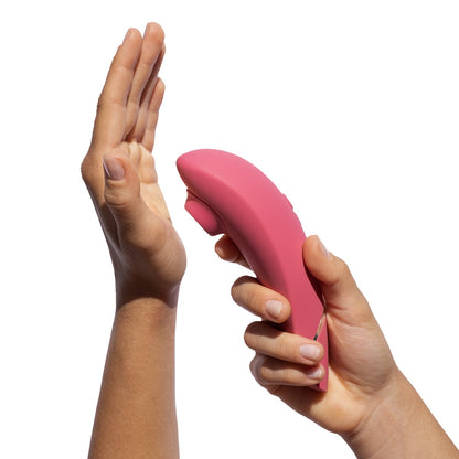 Womanizer - Premium 2 Silicone Rechargeable Clitoral Stimulator Raspberry