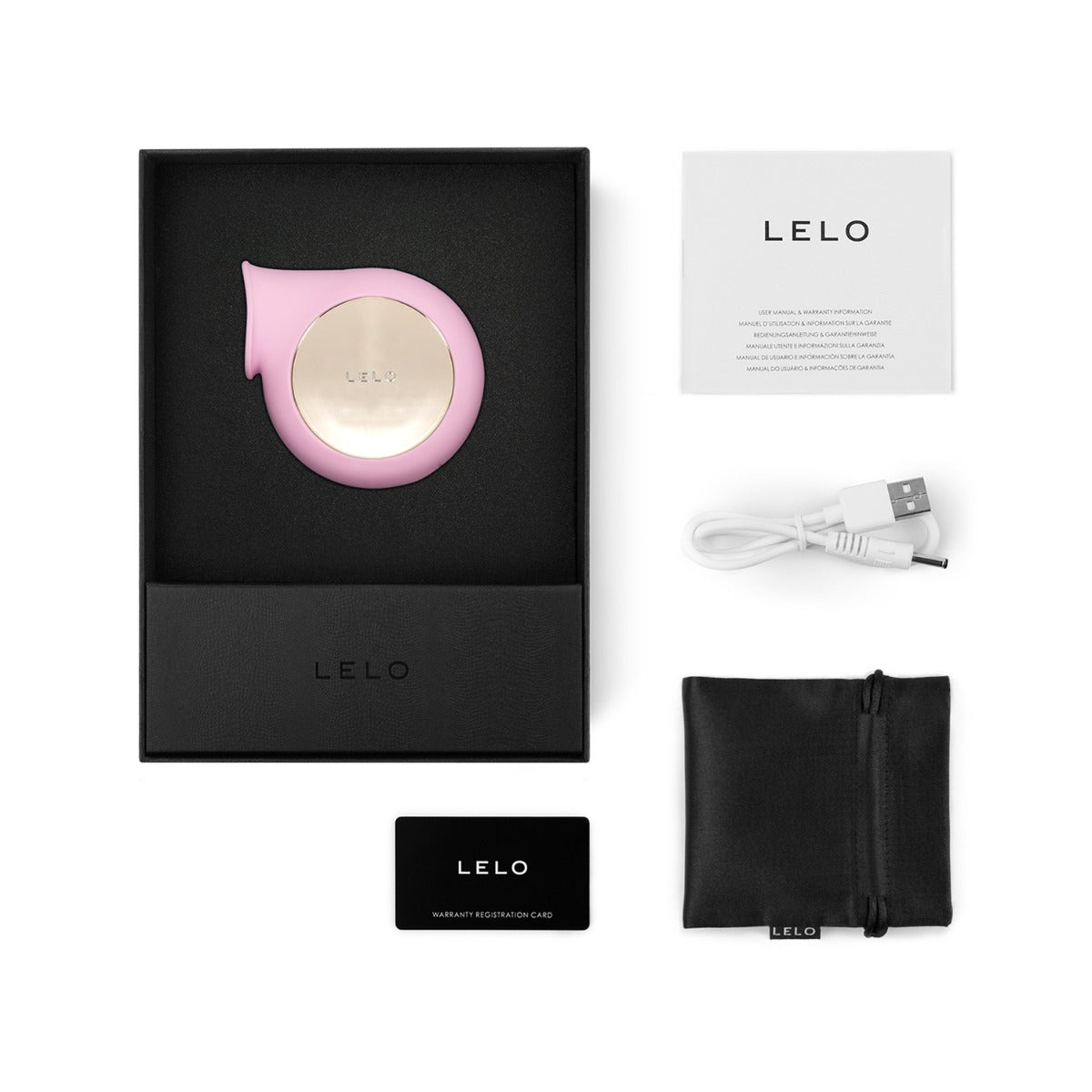 Lelo - Sila Cruise Rechargeable Sonic Clitoral Massager (Pink)