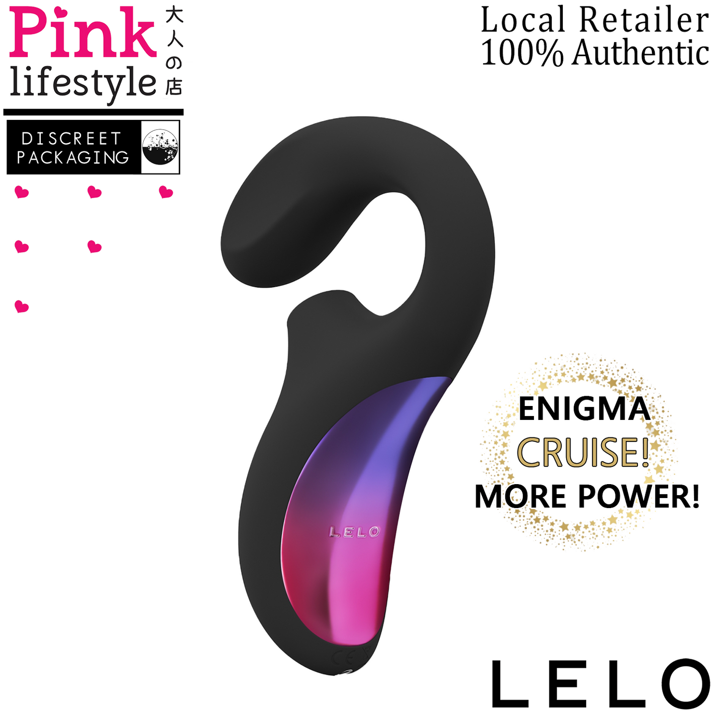 Lelo - Enigma Cruise Dual Stimulator Massager Black