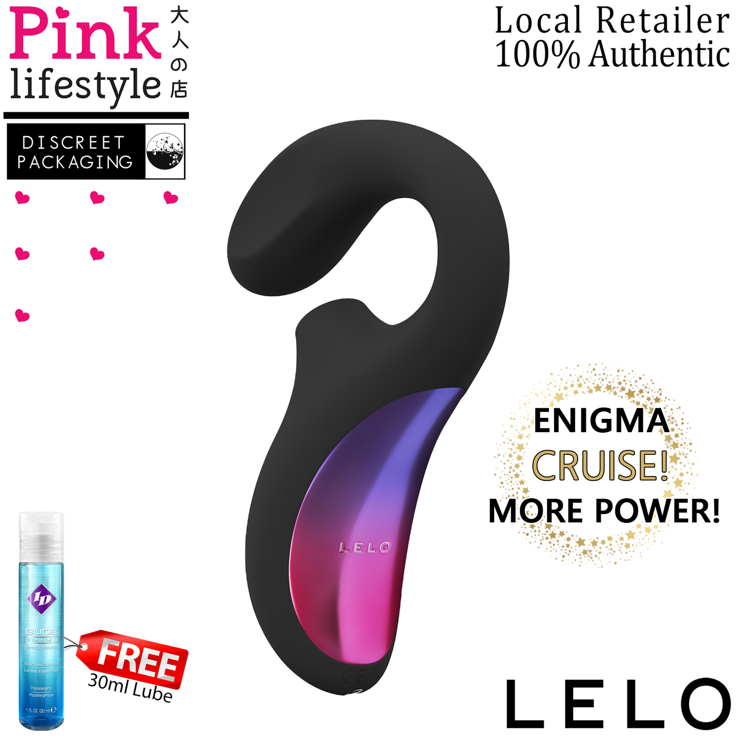 Lelo - Enigma Cruise Dual Stimulator Massager Black