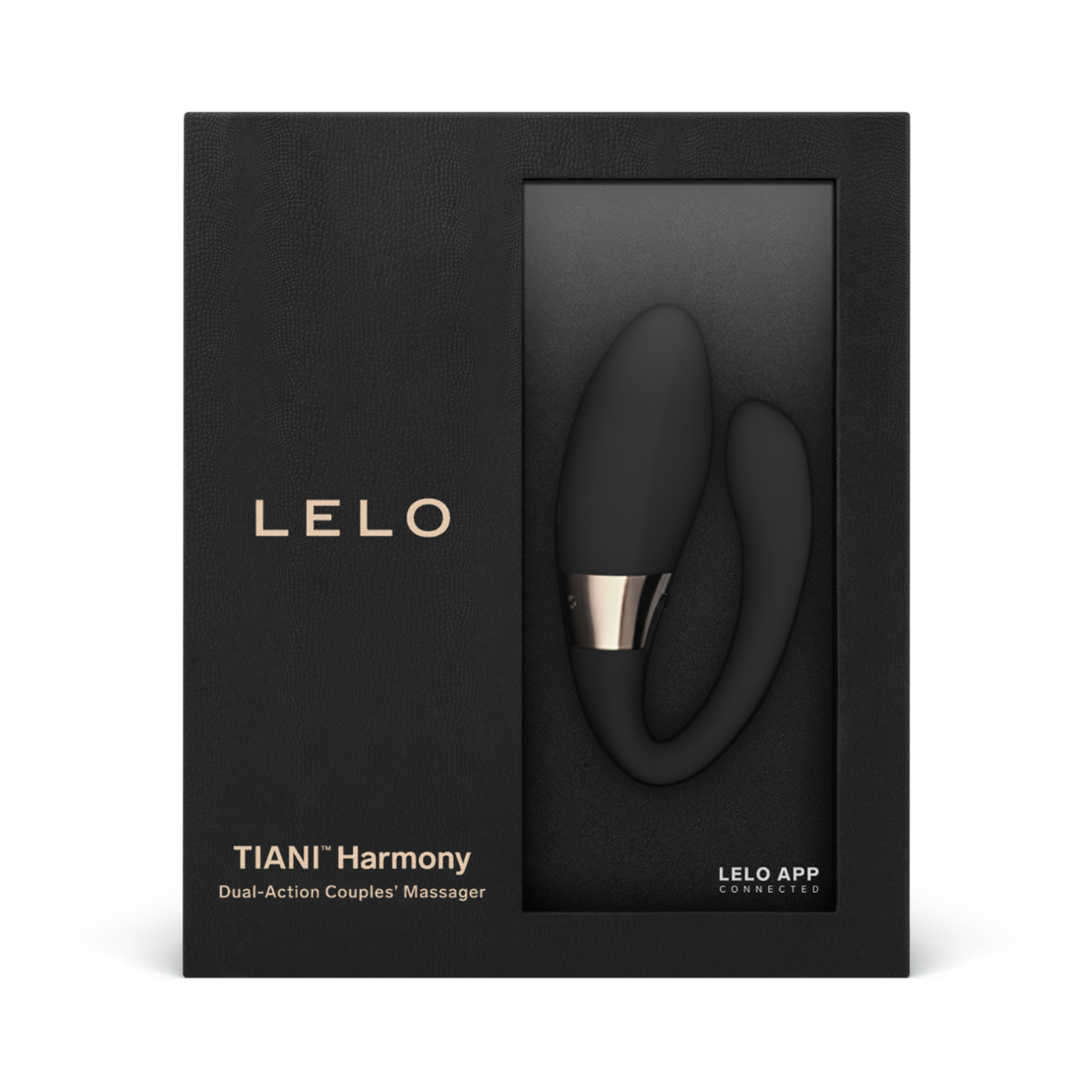 Lelo - Tiani Harmony Dual Action App Controlled Couple Vibrator (Black) (Free Massage Candle)