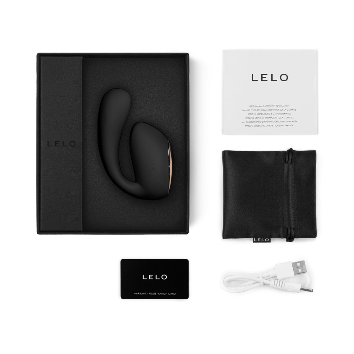 Lelo - Ida Wave App Controlled Dual Stimulation Massager (Black)