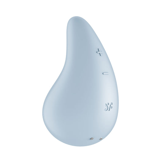 Satisfyer - Penggetar Klitoris Lay-On Dew Drop Biru