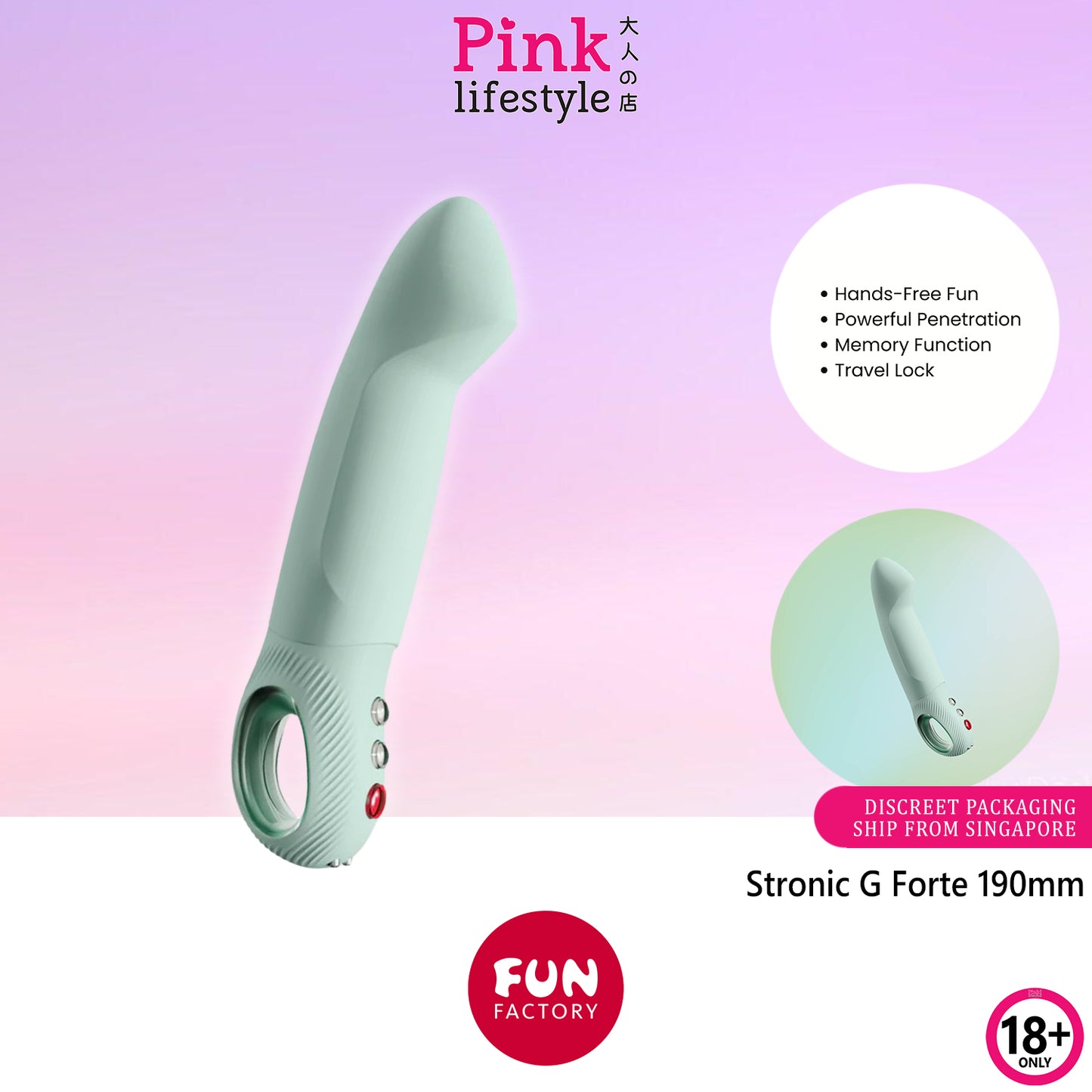 Fun Factory - Stronic G Forte G Spot Stimulator Sage Green