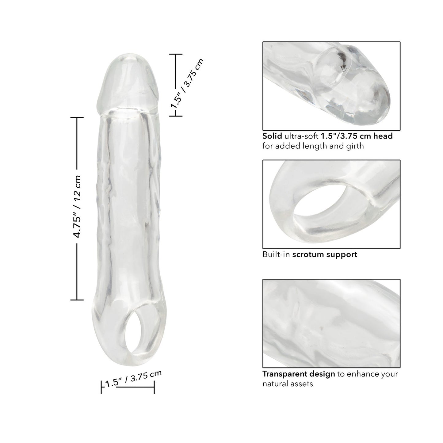 Calexotics - Performance Maxx 6.5 Inch Penis Extension Clear