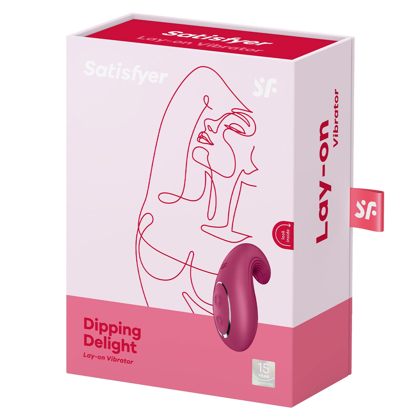 Satisfyer - Dipping Delight Clitoral Lay-on Vibrator Berry