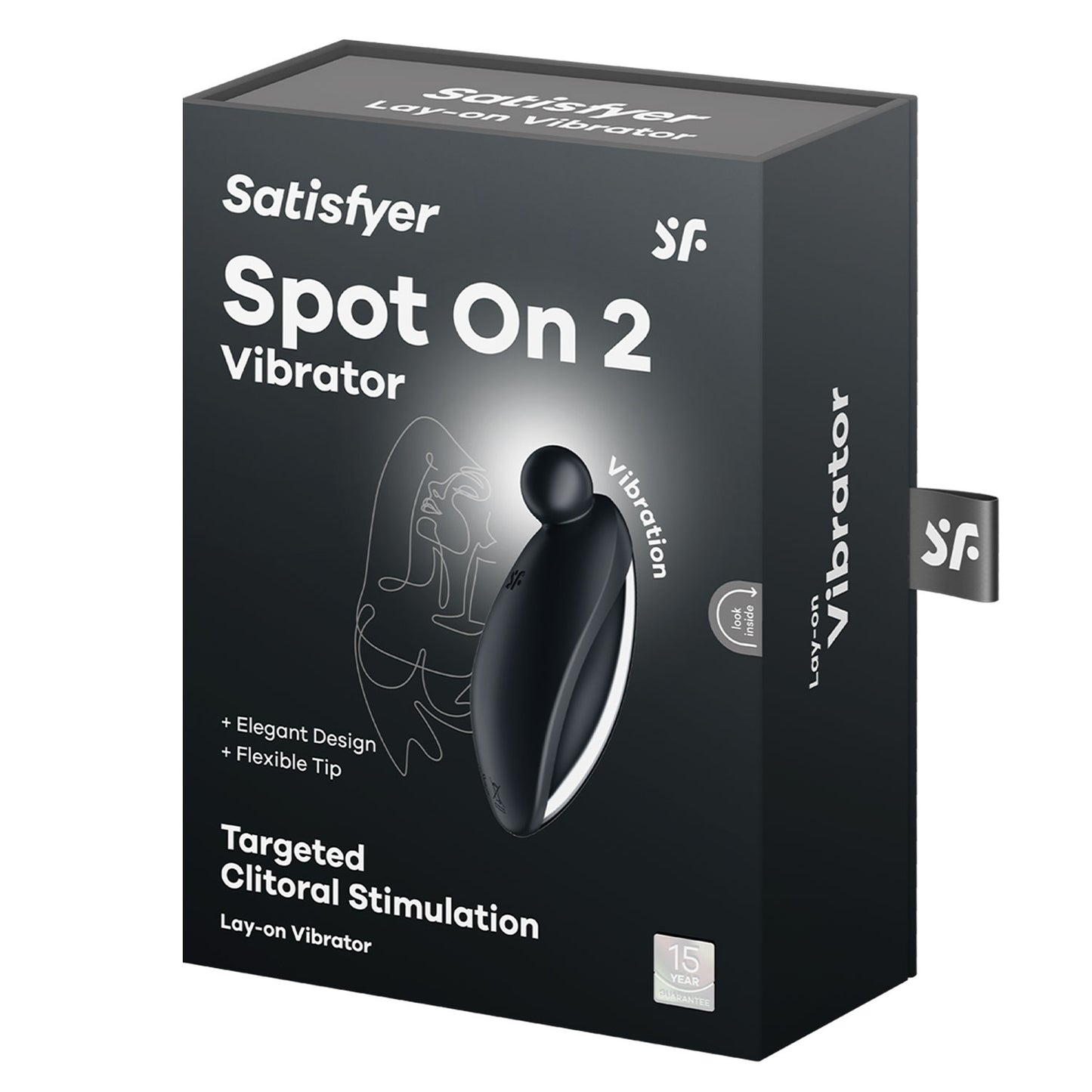 Satisfyer - Spot On 2 Pinpoint Clitoral Vibrator Black