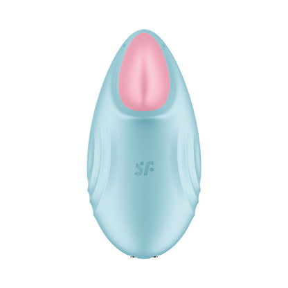 Satisfyer - Tropical Tip App-Controlled Clitoral Vibrator Light Blue